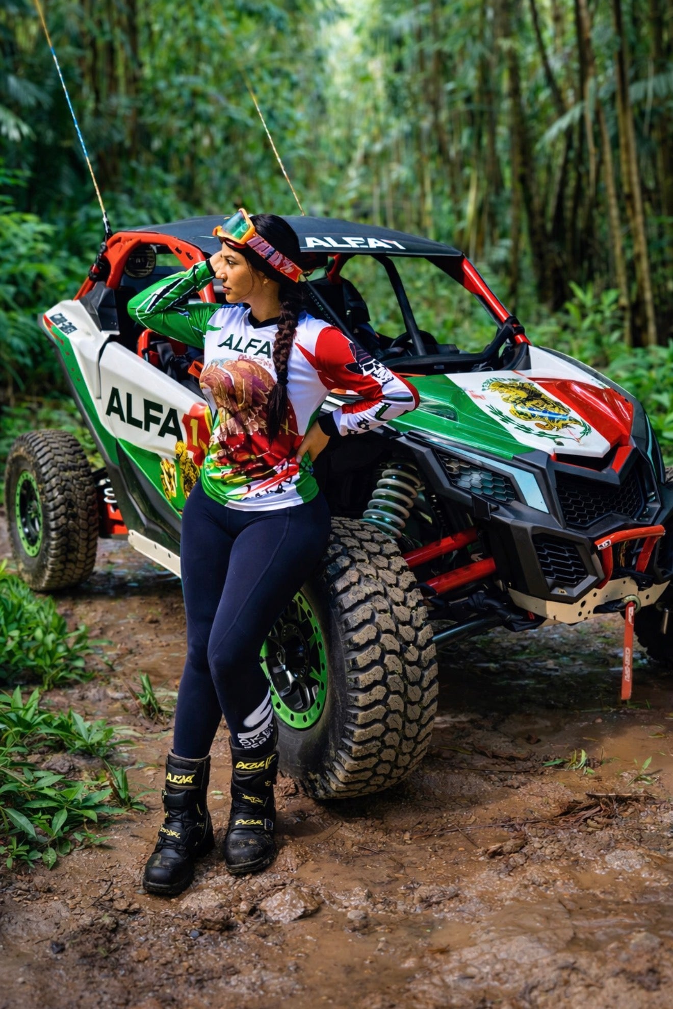 Mexico off-road jersey blanca