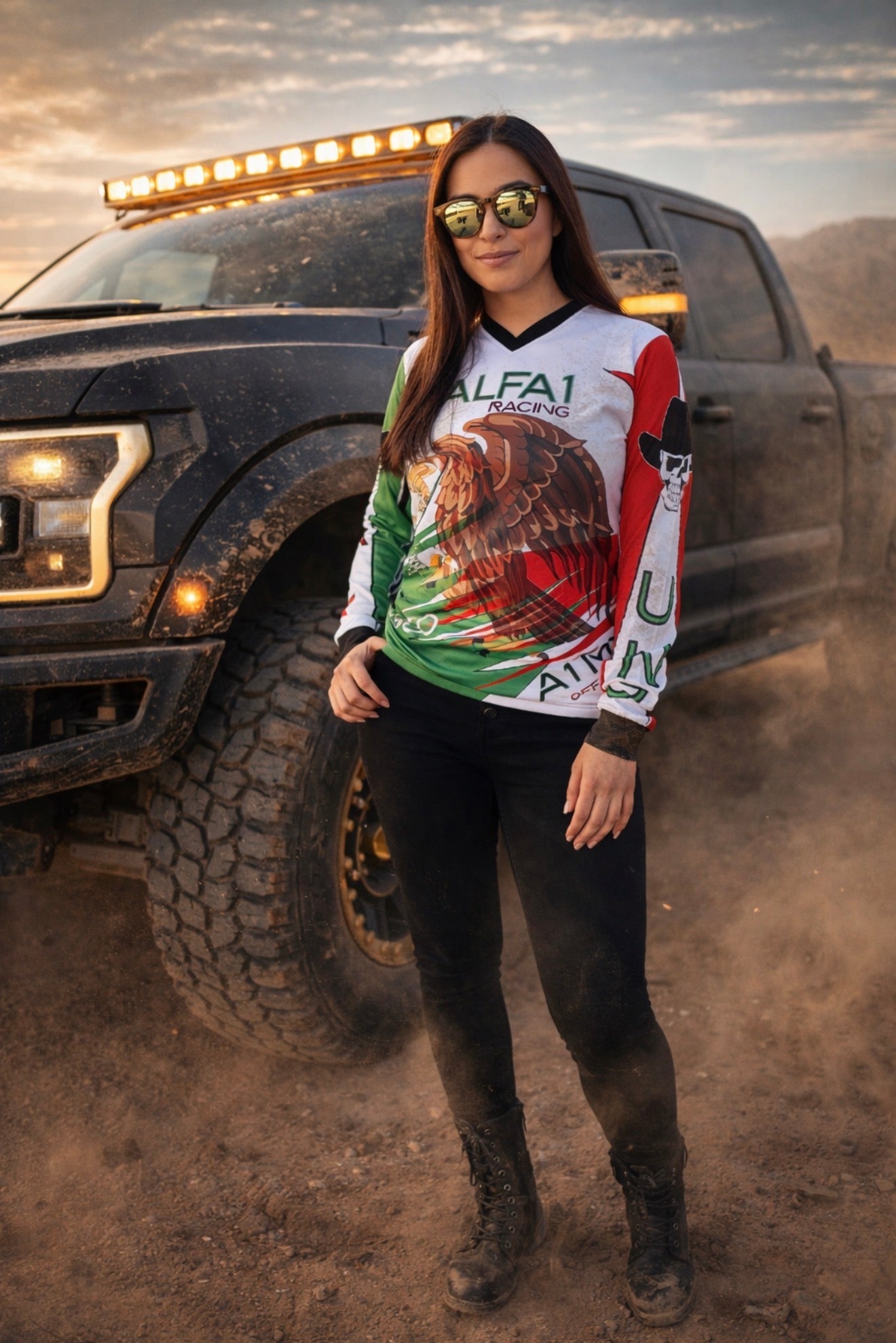 Mexico off-road jersey blanca