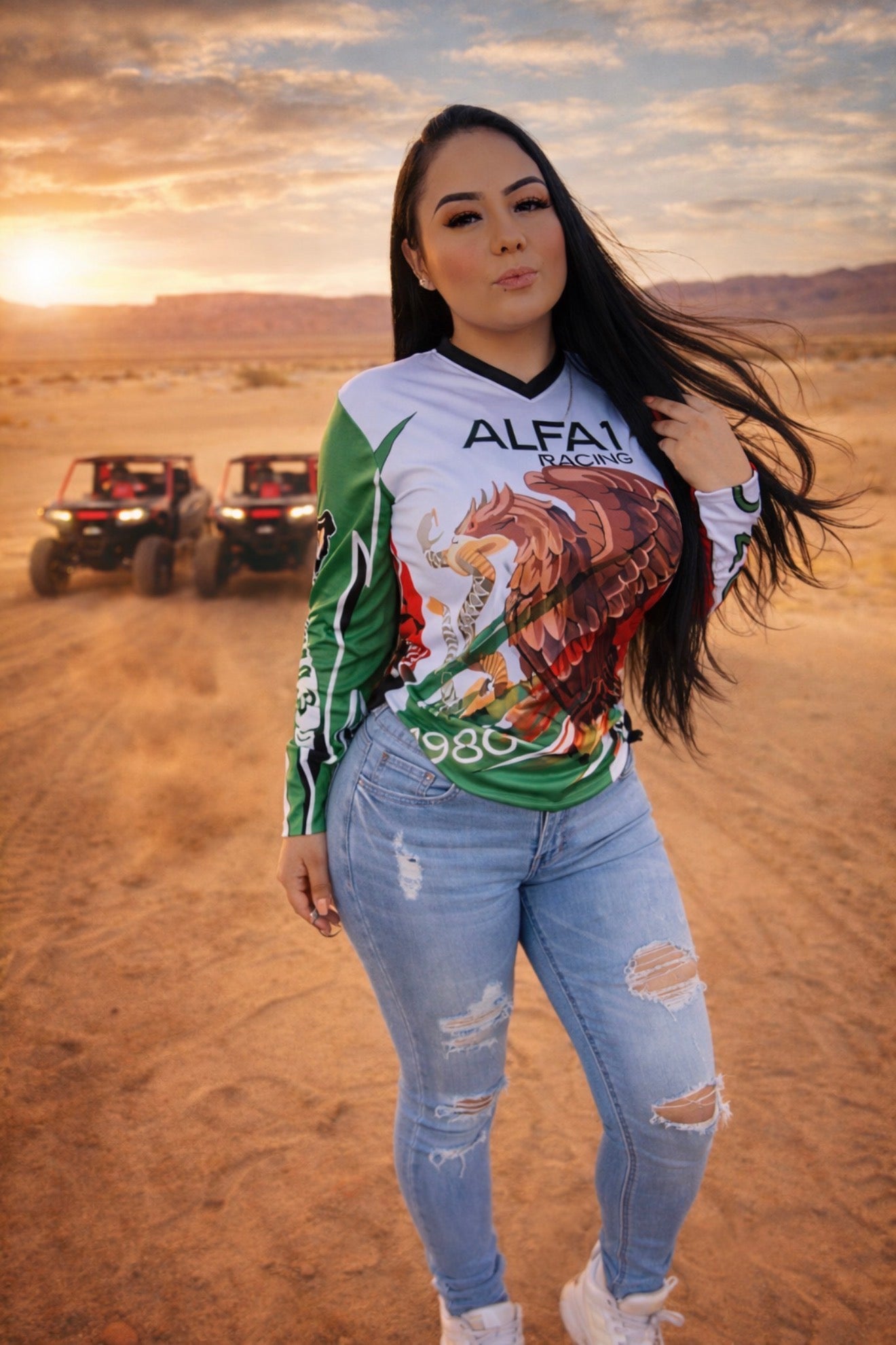 Mexico off-road jersey blanca