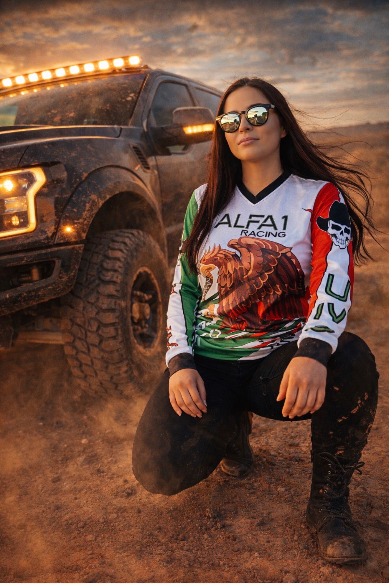 Mexico off-road jersey blanca