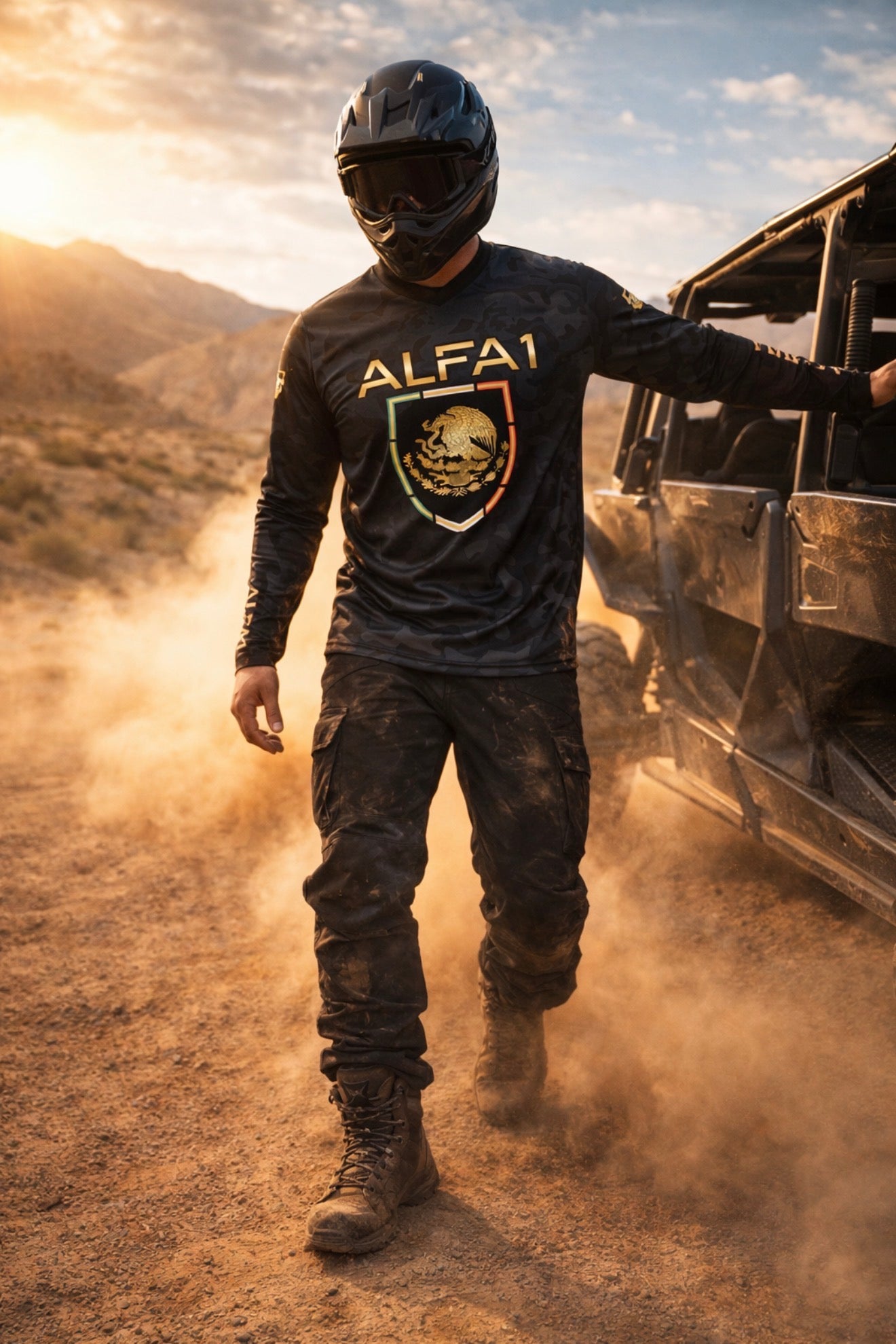 Escudo Dorado Black Off-road Jersey