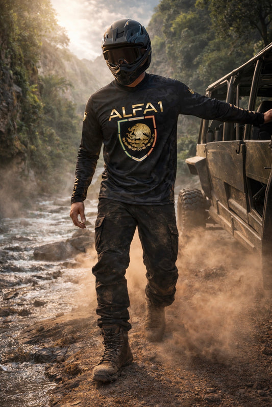 Escudo Dorado Black Off-road Jersey