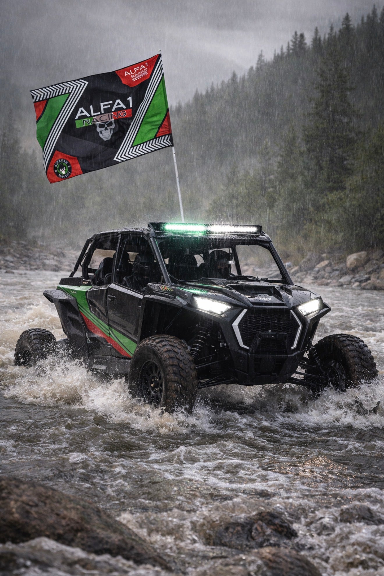Alfa1 Full Throttle Flag