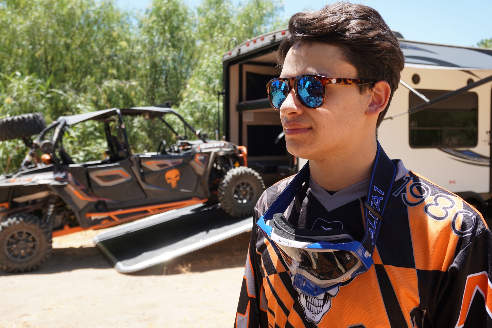 A1R Blue Off-road Goggles