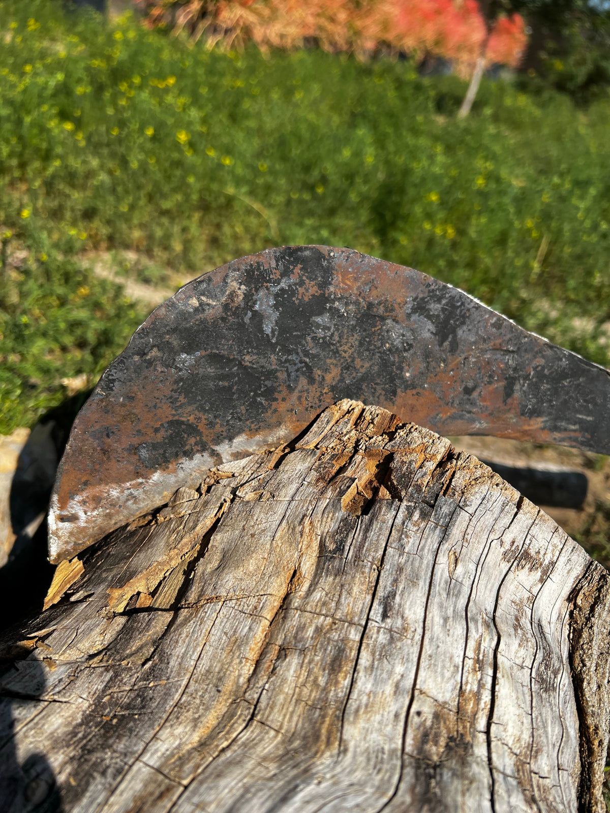 ALFA 1 Artisanal 100% Hand Made Heavy-Duty Curved Billhook Machete w/ Custom Leather Shoulder Harness